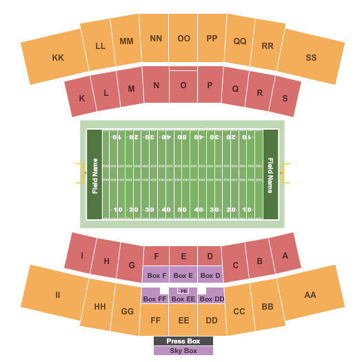 Joe Aillet Stadium Football Seating Chart